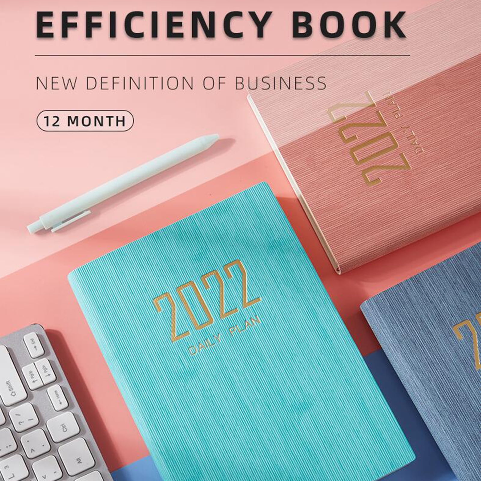 NUZYZ 2022 Schedule Book Full English Page Writing Surface Cover 2022