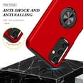 thumbnail image 3 of Decase for Samsung Galaxy S24 Hard PC Back Case with Built-in 360° Rotatable Ring Holder Stand,Soft TPU Shell,Slim Rugged Shockproof Magnetic Anti-Scratch Drop Proof Protective Case,Red, 3 of 7