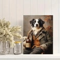 thumbnail image 2 of Qisvanset 12x16 Inch With Frame 2D Flat Wall Art Border Collie Herding Sheep Vintage Farmhouse Wall Art, 2 of 8