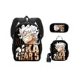 thumbnail image 1 of Primary And Secondary School Students Animation Backpack, Youth Schoolbag Three-piece Set-SinKeeU, 1 of 4
