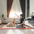 thumbnail image 2 of 2 PCS Farmhouse Kitchen Mats and Rug Set - Vintage Water Absorb Microfiber Kitchen Rug Non Skid Washable for Bathroom Laundry Room 17"x29.5"+17"x47", Orange&Red, 2 of 6