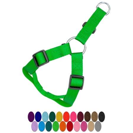 Country Brook Petz® Hot Lime Green Nylon Step-In Dog Harness Medium