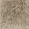 thumbnail image 2 of Tibetan Light Grey Lamb Fur Pouf by Zentique, 2 of 2