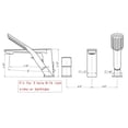 thumbnail image 2 of 3-Piece Single-Handle Deck-Mount Roman Tub Faucet with Handshower in Matte Black(Valve Included), 2 of 2