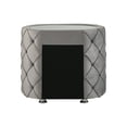 thumbnail image 3 of Acme Furniture Perine Nightstand in Gray Velvet, 3 of 7