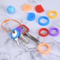 thumbnail image 6 of Key Cap Cover 0.9" Round Key Identifier Tags for House Keys, Green, 20 Pack, 6 of 6