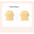 thumbnail image 3 of Bellafa Toddler Girls Casual Fairy Applique Tulle Dress Ruffle Long Sleeve Princess Girls Sparkle Tutu Dress For 2-7 Years, 3 of 9