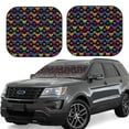 thumbnail image 1 of Fotbe Rainbow Butterfly 2-Piece Car Windshield Sun Shade | Sun Blocker for Car Windshield | Foldable Automotive Interior Accessories for Sun Protection-Medium, 1 of 6