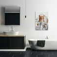 thumbnail image 2 of Stupell Industries Whimsy Cat on Toilet Canvas Wall Art design by Matthew Piotrowicz, 30 x 20, 2 of 7