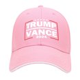 thumbnail image 3 of Vance 2024 Sombrero Bordado Papá Ajustable para Hombres Mujeres () Rojo Rosa, 3 of 5