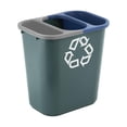 thumbnail image 3 of Rubbermaid commercial products fg295073gray papelera Rectangular papelera de reciclaje lado (Gris), gris, 3 of 3