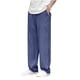 thumbnail image 1 of Pantalones largos de verano para hombre con bolsillo y cordón, pantalones casuales con bolsillo para hombre, 1 of 3