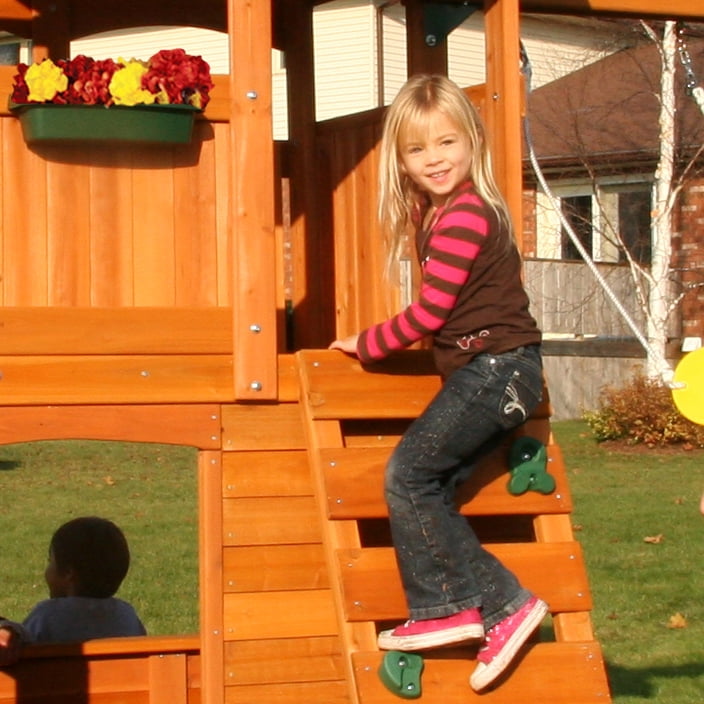 grandview lodge wooden swing set