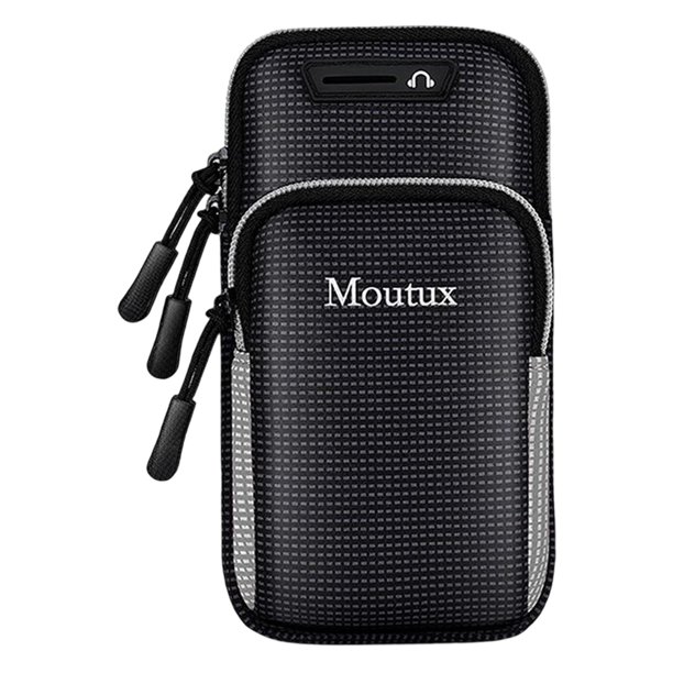 Brazalete Soporte para teléfono para hombres Mujeres Funda para prueba de agua con orificio para auriculares Brazalete para teléfono Gris Baoblaze brazaletes de teléfono