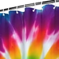 thumbnail image 3 of Colorful Rainbow Tie Dye Spiral Pattern Shower Curtain 72"x72" ,Bathroom Decorative Shower Curtains Set with 12 Hooks,Modern Waterproof Washable Shower Curtain, 3 of 6