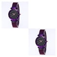 thumbnail image 2 of Reloj de pulsera de cuarzo analógico Inteprter Star Sky para mujer, correa de malla, oro rosa, 2 of 5