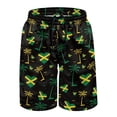 thumbnail image 4 of Binienty Men's Board Shorts Swim Trunks With Jamaica Flag Design - Quick Dry for Beach Surfing and Summer Vacation, 4 of 8