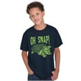 thumbnail image 4 of Funny Oh Snap Turtle Animal Pun Crewneck T Shirts Boy Girl Teen Brisco Brands L, 4 of 6