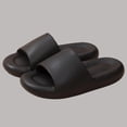 thumbnail image 6 of WAVSUF Men's Platform Slippers, Pillow Soft Anti Slip Waterproof Indoor Outdoor Shoes Black 4.5-6, 6 of 7