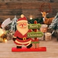 thumbnail image 6 of shamjina Wooden Christmas Decorations Collectible Decorative Table Christmas Ornament Santa Claus, 6 of 8