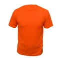 thumbnail image 4 of 2 Pack-High Visibility Short Sleeve T-Shirt Hi Vis Orange Work Safety Shirts Size: Small, 4 of 4