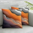 thumbnail image 3 of GOSMITH Brown and Grey Black Boho Throw Pillow Covers Summer Fall Autumn Burnt Orange Gray Outdoor Abstract Art Pillows Cover Mid Century Modern Decorative Pillow Case for Couch Bed Sofa Decor, 3 of 5