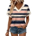 thumbnail image 5 of Roncen Womens Tops Boho Summer Outfits 2026 Short Sleeve Shirts Beach Vacation Clothes Casual, 5 of 6
