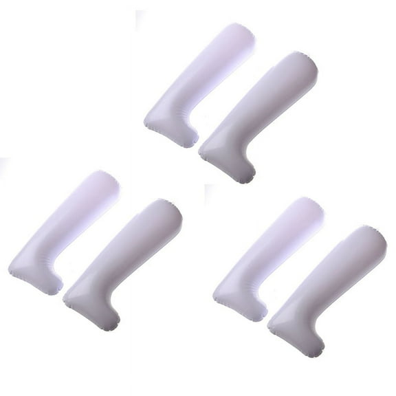3 Pair 12 Inch White Film Inflatable Boot Stretcher Shaper Shoe Tree