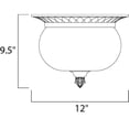 thumbnail image 2 of Maxim Carriage House DC Two Light 12-Inch Outdoor Flush Mount - Oriental Bronze - 3429WGOB, 2 of 2