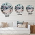 thumbnail image 4 of Designart 'Winter Trees River And Birds' Lake House Wall Clock, 4 of 5