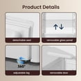 thumbnail image 5 of BANGSON 3.2 Cu.ft Mini Fridge with Freezer - Small Refrigerator for Bedroom Dorm Office, Compact Single Door, Adjustable 5-Temp & Quiet, White, 5 of 7