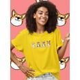 thumbnail image 2 of Corgi Pups Banner T-Shirt Women -Image by Shutterstock, Female x-Large, 2 of 4