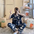 thumbnail image 4 of Pijama de dibujos animados para mujer del sudeste asiático, pantalones de manga corta, temporada de otoño y verano, ropa para el hogar, venta al por mayor, ropa de dormir cómoda y bonita, 4 of 5