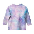 thumbnail image 5 of Splozh Longues Chandails à Manches pour Filles, Col Rond Décontracté, T-Shirt à Manches Trois Quarts, Haut Basique Régulier à Manches 3/4, Violet Pâle, 3-4 Ans, 5 of 5