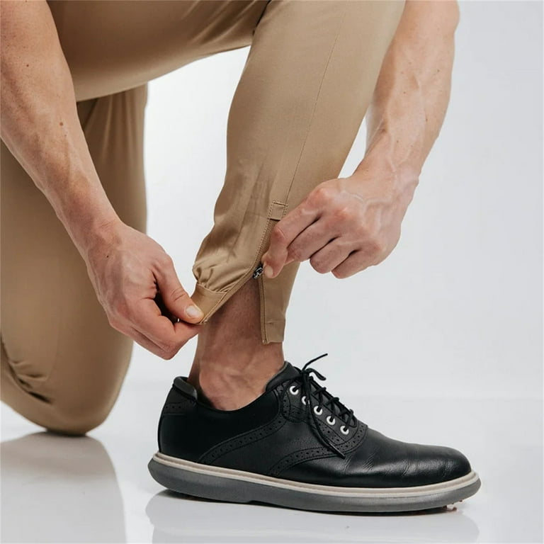 Hfolob Pants For Men Men's Solid Color Tight Pocket Zipper