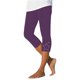 thumbnail image 1 of Pantalones capri ajustados de cintura alta para mujer: ropa informal de verano, fácil cuidado, perfectos con camisetas, 1 of 4