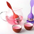 thumbnail image 5 of Hweilai Silicone Tea Infuser, Tea Filter, Tea Infuser, Loose Leaf Tea Strainer, Silicone Handle, Stainless Steel Strainer Drip Included, Tea Infuser for Herbal Tea, 4pcs, 5 of 5