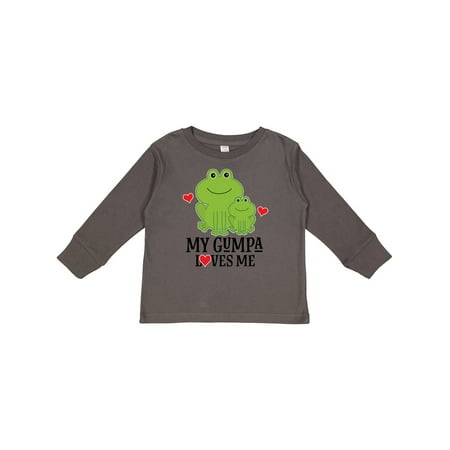 

Inktastic My Gumpa Loves Me Grandson Gift Toddler Boy Girl Long Sleeve T-Shirt