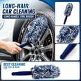 thumbnail image 6 of Long Handle Tire Brush, Soft Plush Bristles Wheel Rim Scrubbing Design, Extended Vehicle Cleaning Tool for Automotive Detailing, Blue, 6 of 6