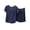 Blue, variant on SuDongPo Short Sleeve Pajama Sets for Women Modal Round Neck Tops and Ruffle Trim Shorts Two Piece Pjs Set Lounge Outfits