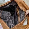 thumbnail image 5 of Fashion Woven Purse for Women Top-handle Shoulder Bag Soft Summer Hobo Tote Bag, 5 of 6