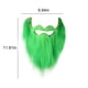 thumbnail image 3 of Barba Postiza para El Día de San Patricio, Decoración de Poliéster Verde, Cordón Retráctil Fácil de Usar, Accesorio para Disfraz de Fiesta, Accesorio Divertido para Fotomatón, Disfraz para Festival,, 3 of 7