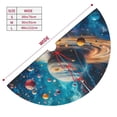thumbnail image 3 of Sikiie Colorful Planet Universe 30-48 inches {designName} Print Christmas Tree Skirt Snowman Xmas Tree Skirt with Edge Christmas Decorations for Holiday Party, 3 of 7