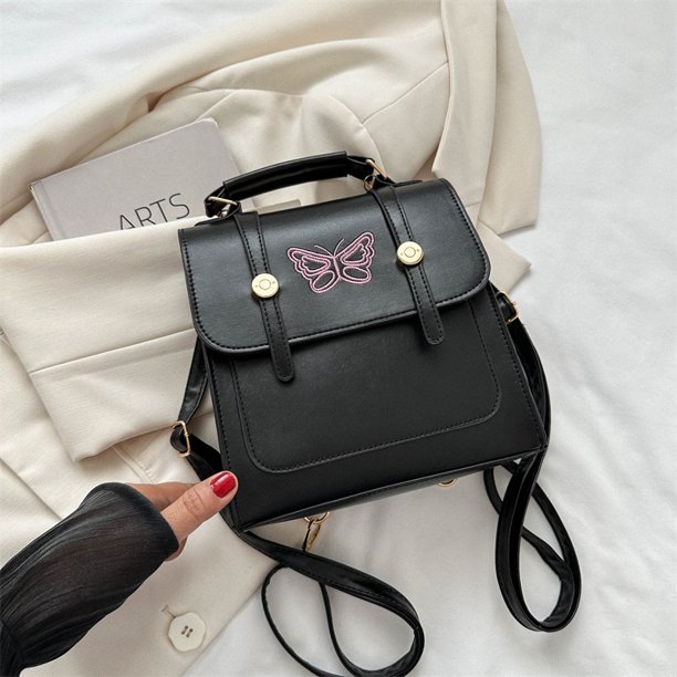 Mochila de moda, sencilla, elegante, suave, de gran capacidad, bolso de mensajero para mujer