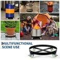 thumbnail image 5 of Yiwa 55-Gallon Heavy Duty Drum Dolly - 1,000 LB Capacity Barrel Cart w/Swivel Casters, Dual Brakes & Anti-Tip Cross Braces for Warehouse, Garage, Industrial, 5 of 7
