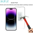 thumbnail image 3 of [3+3 Pack] for iPhone 15 Screen Protector and Camera Lens Protector, 9H Hardness HD Tempered Glass Screen Protector for iPhone 15, Easy Installation, Bubble Free, 3 of 7