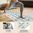 thumbnail image 4 of Blue Ethnic Bird Pattern Hot Yoga Mat Towel Non Slip for Hot Yoga - Quick-Drying Yoga Mat Cover with 4 Corner Pockets with Travel Bag - Hot Yoga Towel Non Slip Grip Moisture Wicking Sweat 70"x26", 4 of 6