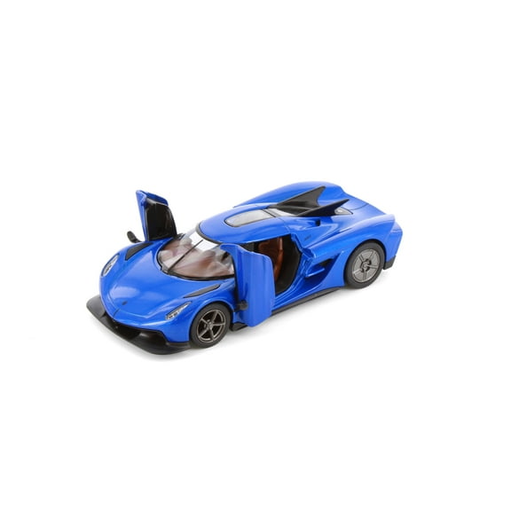 Koenigsegg Jesko Absolut, Blue - Kinsmart 5473D - 1/36 Scale Diecast Model Car