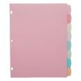 thumbnail image 2 of 8 Count Binder Dividers with Write‑On Tabs, 8 Tab Page Separators for 3‑Ring Binder, for Office and Home Organization, 2 of 9
