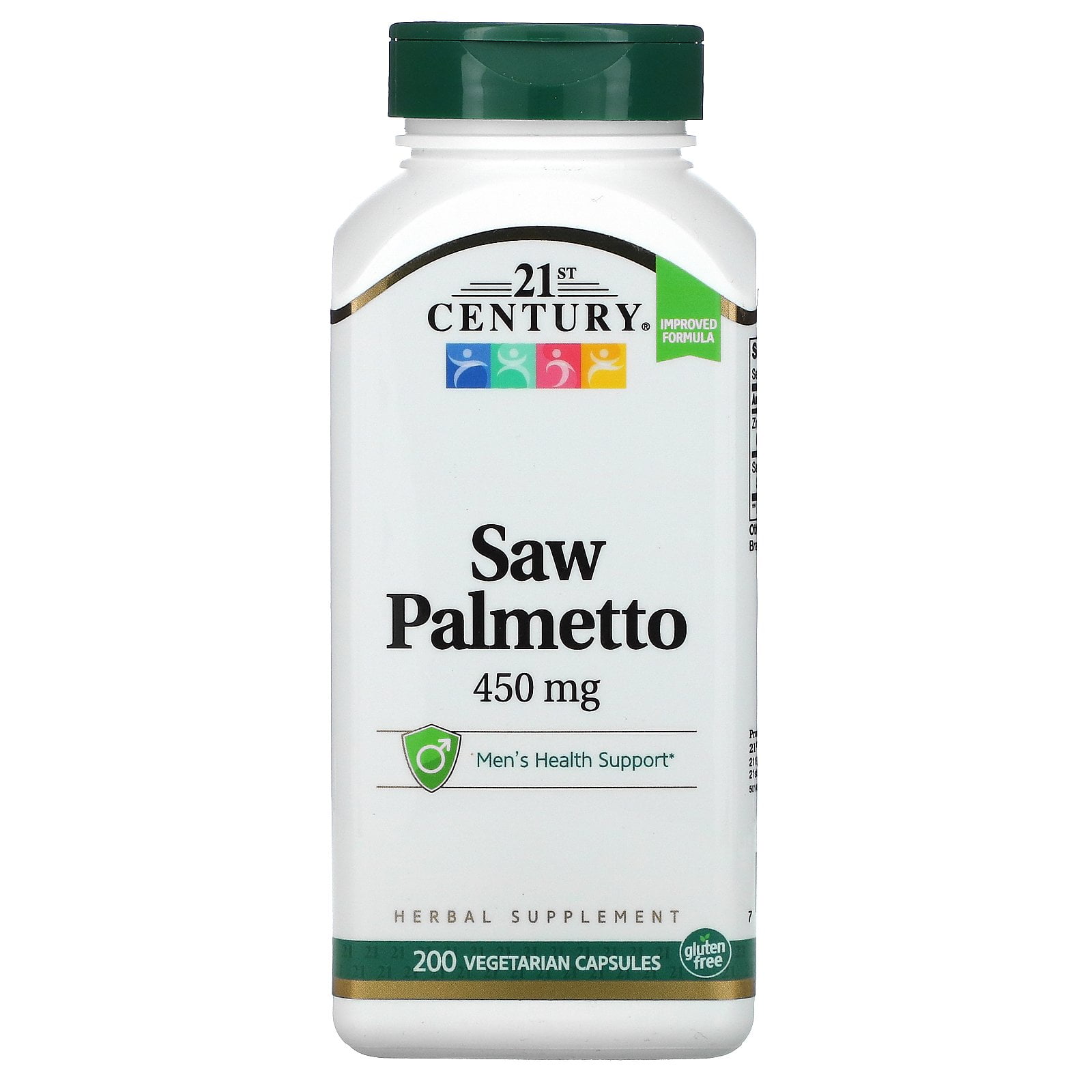 Saw Palmetto, 450 mg, 200 Vegetarian Capsules, 21st Century